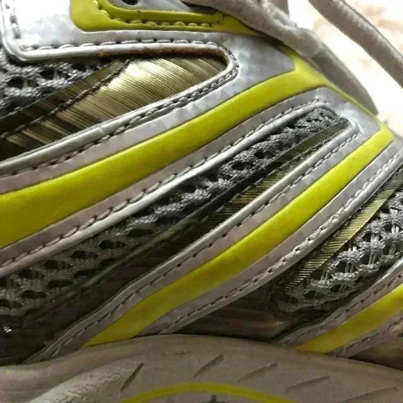 Ecco Silver/Yellow Sneakers Sz 44  EU 10-10.5 US - Picture 11 of 16